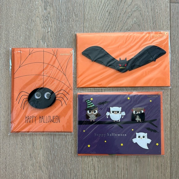 Papyrus Halloween Cards - Set of 3 - Picture 1 of 7